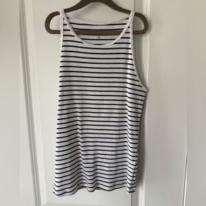 Abercrombie & Fitch navy and White Striped tank